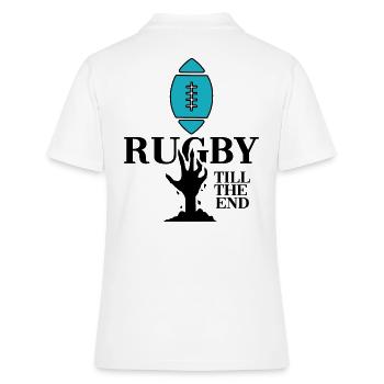 Rugby Rugby Player Rugby Club - Polo Femme - blanc - Dos - Ailine (174cm)
