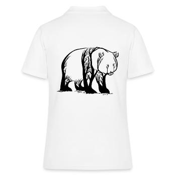 Panda Tree / Bär Asien bedroht Bambus Geschenkidee - Frauen Polo Shirt - Weiß - Hinten - Ailine (174cm)
