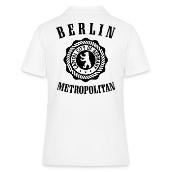 BERLIN METROPOLITAN CITY - Polo Femme - blanc - Dos - Ailine (174cm)