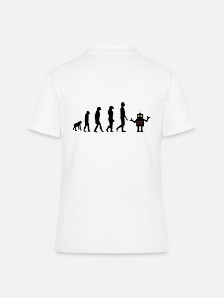 Robot Evolution futur AI AI - Polo Femme - blanc