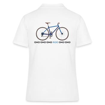 Balade à vélo Tour à vélo - Polo Femme - blanc - Dos - Ailine (174cm)