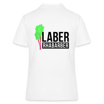 Laber Rhabarber - Frauen Polo Shirt - Weiß - Hinten - Ailine (174cm)