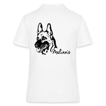 MALINOIS Berger Belge Wilsigns chiens IGP - Polo Femme - blanc - Dos - Ailine (174cm)