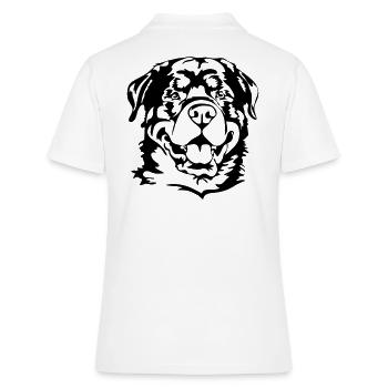 ROTTWEILER chiens chien chien sport Wilsigns IGP - Polo Femme - blanc - Dos - Ailine (174cm)