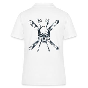 Chemise Skieur Skull Skull Skull - Polo Femme - blanc - Dos - Ailine (174cm)