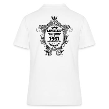 1951 - Frauen Polo Shirt - Weiß - Hinten - Ailine (174cm)