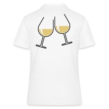XZtwo Cadeaux populaires (bicolore) - Polo Femme - blanc - Dos - Ailine (174cm)
