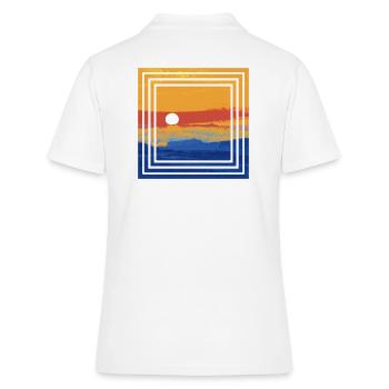 coucher du soleil - Polo Femme - blanc - Dos - Ailine (174cm)