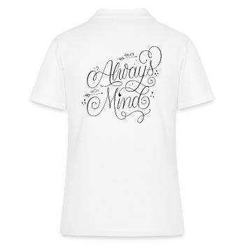 Always on My Mind - Frauen Polo Shirt - Weiß - Hinten - Ailine (174cm)