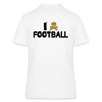 american football tackle linebacker quarterback - Women's Polo Shirt - white - Back - Ailine (174cm)
