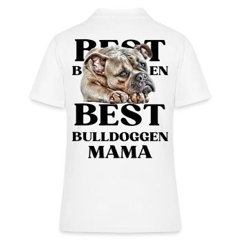 BEST BULLDOGS maman je chien propriétaire cadeau - Polo Femme - blanc - Dos - Ailine (174cm)