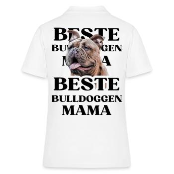 MEILLEURS BOULEDOGUES MAMAN CHIEN CHIENS BOULEDOGUE - Polo Femme - blanc - Dos - Ailine (174cm)