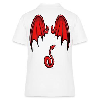 Je suis un petit diable - Polo Femme - blanc - Dos - Ailine (174cm)