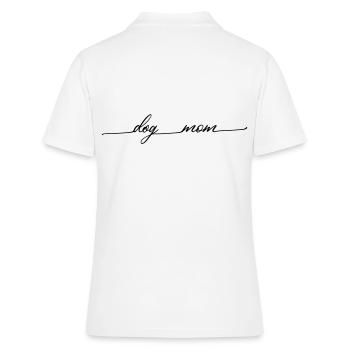 dog mom dog mom minimalist design - Women's Polo Shirt - white - Back - Ailine (174cm)