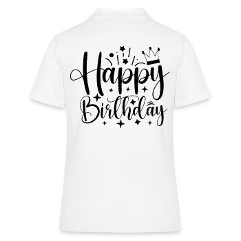 Birthday Queen 5 Happy Birthday - Women's Polo Shirt - white - Back - Ailine (174cm)