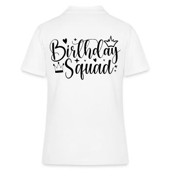 Birthday Queen 2 Happy Birthday - Women's Polo Shirt - white - Back - Ailine (174cm)