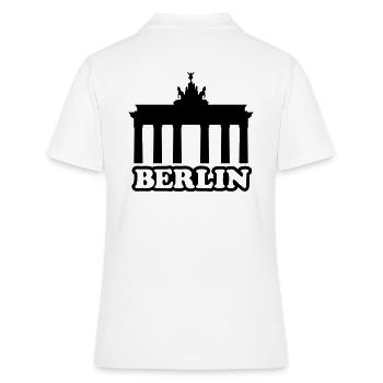 BERLIN BT - Polo Femme - blanc - Dos - Ailine (174cm)