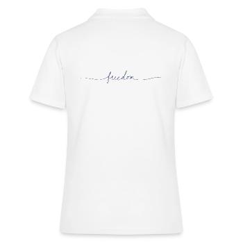Liberté - Polo Femme - blanc - Dos - Ailine (174cm)