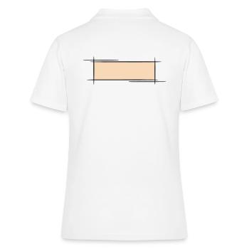 Cadre décoratif. Modèle de bannière / badge nominatif. - Polo Femme - blanc - Dos - Ailine (174cm)