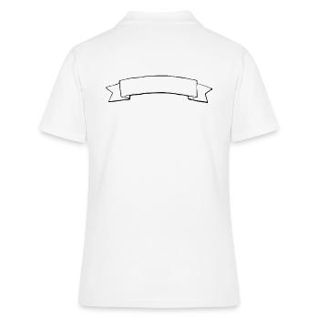 Bannière décorative, Titre/En-tête du cadre de texte - Polo Femme - blanc - Dos - Ailine (174cm)