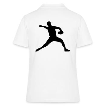 Joueurs de baseball - Polo Femme - blanc - Dos - Ailine (174cm)