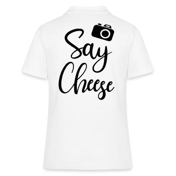 Say cheese Fotograf Fotoshooting fotografieren - Frauen Polo Shirt - Weiß - Hinten - Ailine (174cm)