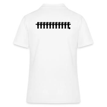 Kicker 11 Frauenfußball - Frauen Polo Shirt - Weiß - Hinten - Ailine (174cm)