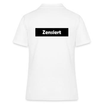 Censuré | barres censurent - Polo Femme - blanc - Dos - Ailine (174cm)
