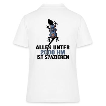Randonnée en montagne Randonnée sur les crêtes Randonnée alpine sans sentier en haute altitude - Polo Femme - blanc - Dos - Ailine (174cm)