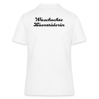 Woschechte Lovntolarin - Frauen Polo Shirt - Weiß - Hinten - Ailine (174cm)
