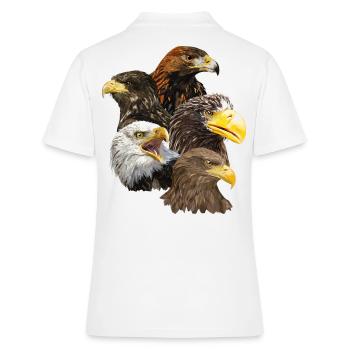 Oiseaux de proie - Polo Femme - blanc - Dos - Ailine (174cm)