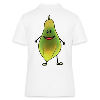 Fruits Fruits Tropicaux Fruits Fruits Fantaisie Papaye - Polo Femme - blanc - Dos - Ailine (174cm)