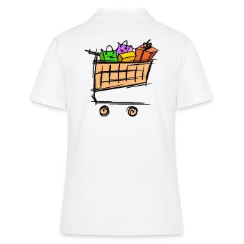 Panier complet, promotion, vente - Polo Femme - blanc - Dos - Ailine (174cm)