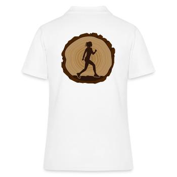 Ranger Running Trail Running Marathon Treadmill - Women's Polo Shirt - white - Back - Ailine (174cm)