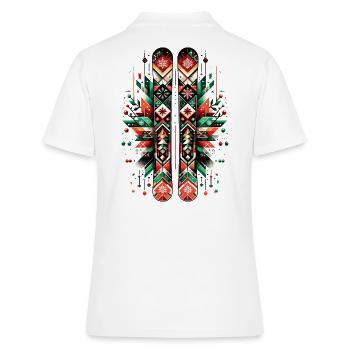 Skis de Noël Noël sur les pistes de ski - Polo Femme - blanc - Dos - Ailine (174cm)