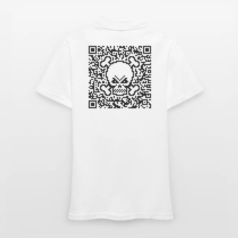 Skull / Skull (Quick Response Code / P) Women's Polo Shirt