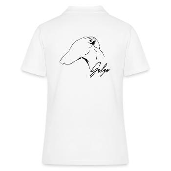 GALGO Profil Windhunde Hunde Hund Wilsigns - Frauen Polo Shirt - Weiß - Hinten - Ailine (174cm)