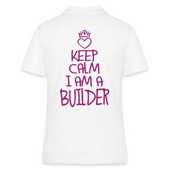 Gardez votre calme Travailleur de la construction Cool Travailleur de la construction Cadeau - Polo Femme - blanc - Dos - Ailine (174cm)