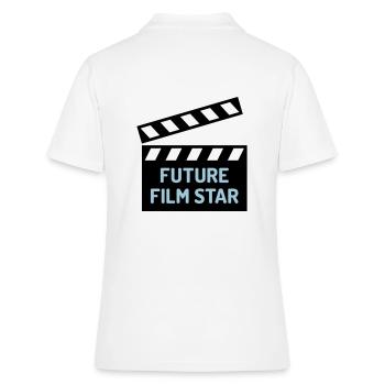★ Couleurs de conception modifiables ★ Future star de cinéma - Polo Femme - blanc - Dos - Ailine (174cm)