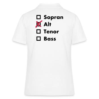 Alt - Frauen Polo Shirt - Weiß - Hinten - Ailine (174cm)
