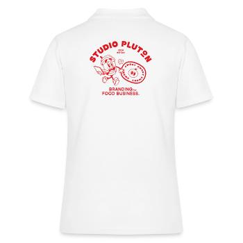 Studio Pluton - Édition 2024 (red) - Polo Femme - blanc - Dos - Ailine (174cm)