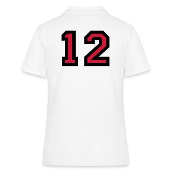 Le numéro 12 - Le numéro de douze - Polo Femme - blanc - Dos - Ailine (174cm)