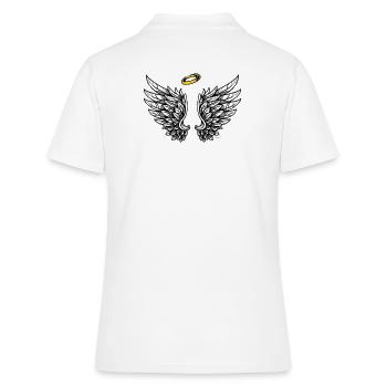 Wings Angel Wings Angels - Women's Polo Shirt - white - Back - Ailine (174cm)