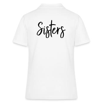 Sisters beste Freundin Partnerin Geschenk - Frauen Polo Shirt - Weiß - Hinten - Ailine (174cm)