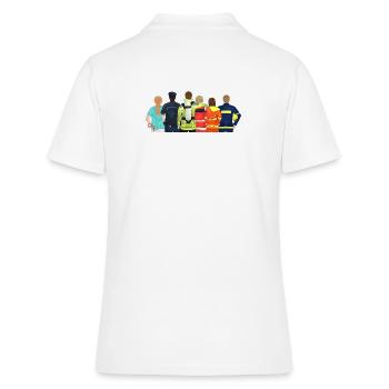 Aid organizations - HiOrg - Women's Polo Shirt - white - Back - Ailine (174cm)