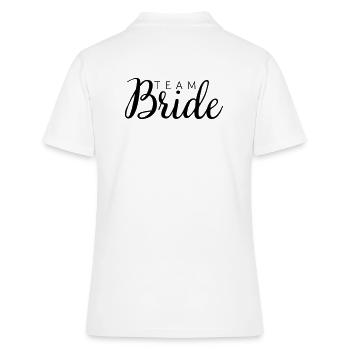 Team Bride - Frauen Polo Shirt - Weiß - Hinten - Ailine (174cm)