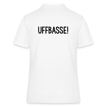 UFFBASSE Dialekt badisch - Frauen Polo Shirt - Weiß - Hinten - Ailine (174cm)