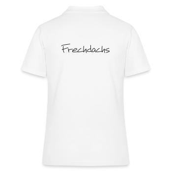 Frechdachs Kind Kleinkind frech Geschenk - Frauen Polo Shirt - Weiß - Hinten - Ailine (174cm)