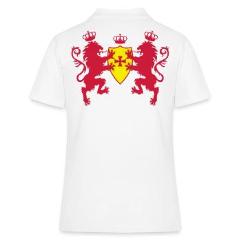 Loewen avec la couronne 2c Templier Croix Shield - Polo Femme - blanc - Dos - Ailine (174cm)