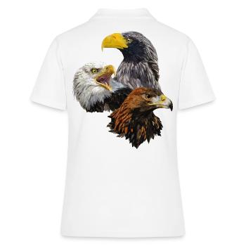 Oiseaux de proie - Polo Femme - blanc - Dos - Ailine (174cm)